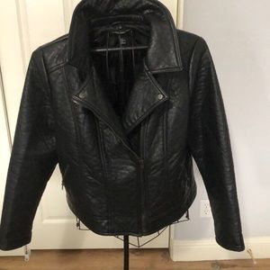 Forever 21 leather bomber